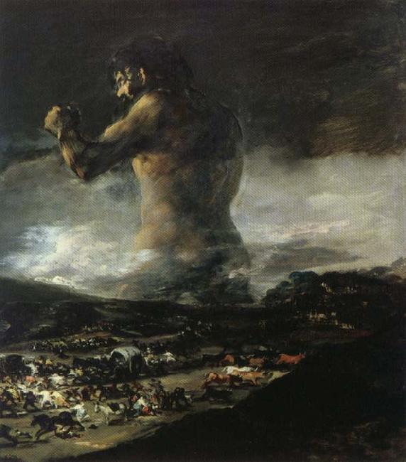 Francisco Goya The Colossus or Panic Sweden oil painting art